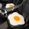 Fried Egg Car Plush Seat Cover Cushion Pad
