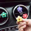 Set of 4 or 6 Colorful Flowers Car Air Vent Decoration with Freshener DIY clip