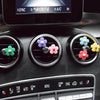 Set of 4 or 6 Colorful Flowers Car Air Vent Decoration with Freshener DIY clip