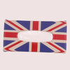 Sun Visor Tissue Holder Soft Box with Union Jack Checkers rainbow patterns