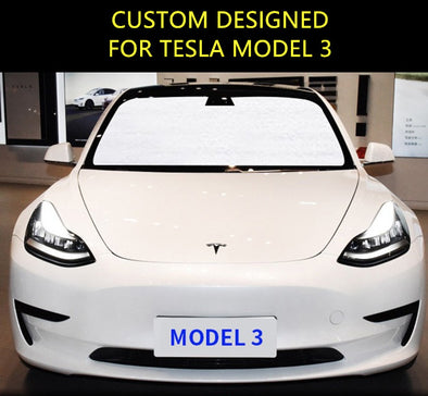 Windshield UV Sunshade Custom Designed for Tesla Model 3