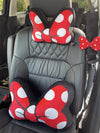 Minnie Bow Decorative Pillows Headrest Cusion for Cars