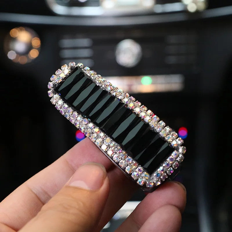 Bling Rhinestones Car Sun Visor Sunglasses Clip