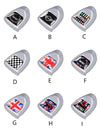 Jack Union I love Mini Checkers Start Engine Key Ignitions Decal for Mini Cooper F54 F55 F56