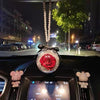Hanging Car Charm Ornaments-Perserved fresh flower in Glass Mirror Pendant