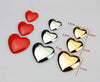 Star Heart Chrome Badge Emblem - Golden, Silver, Red