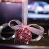 Car Mirror Hanging Charm-Crystal Bling Globe Ball - Carsoda