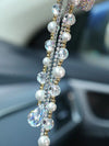 Car Charm Ornaments-Bling Crystal Bow for Rearview Mirror - Carsoda