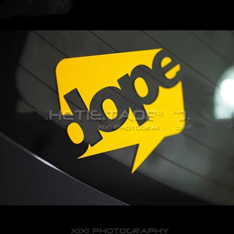 Cute Car Decal Dope Sticker
