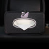 Bling Car Seat Back Tissue Box with Crystal Swan