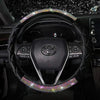 Half Velvet and Half AB Crystal Bedazzled Steering Wheel Cover with Rhinestones