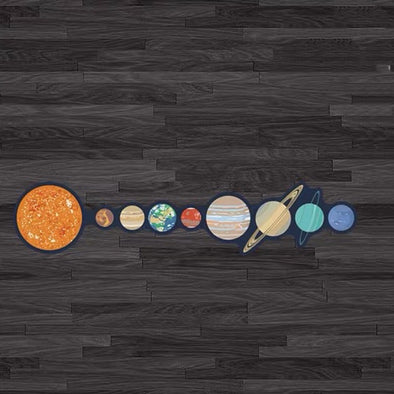 Aesthetic Solar System Universe Planet Cartoon Car Decal Sticker