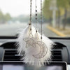 Star Moon Feather Set Car Mirror Ornaments- Rearview Pendant Charm
