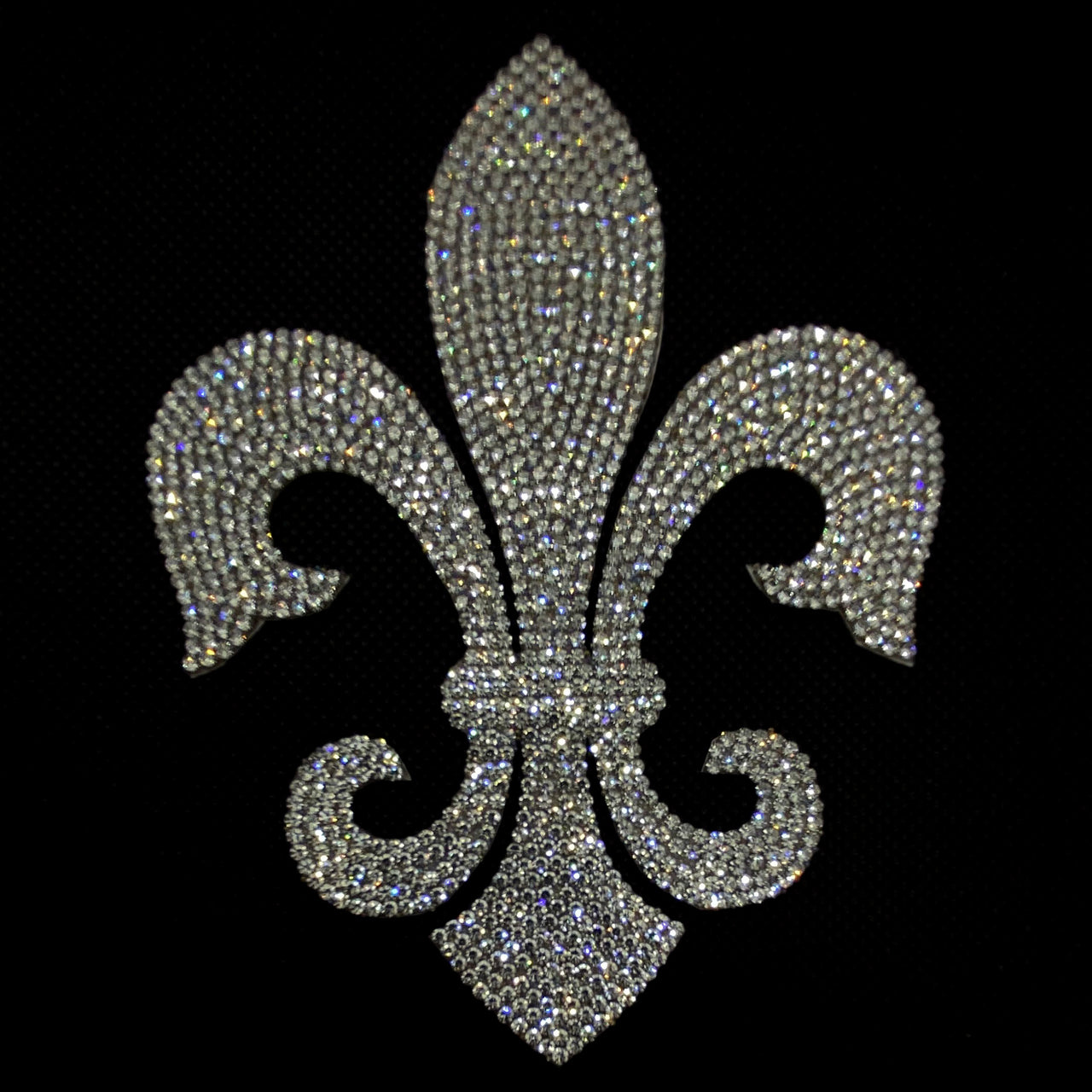 Flower Lily Fleur delis Bling Decal, Floral Symbol Rhinestones Sparkling Sticker for Car/Truck Laptop/Notebook/iPad/Helmet/Window, 5'' Height