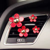 Bling Your Car - Small Daisy Car Air Vent Mounted Decoration with Fragnace (set of 4)