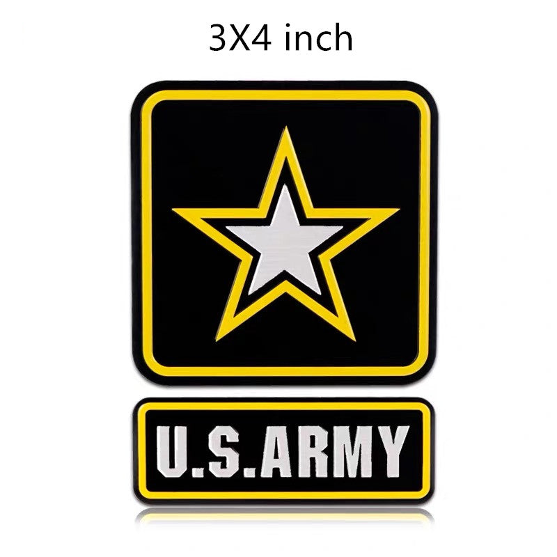 2pcs Metal Chrome Diomand USA American Flag Car Trunk Emblem - Foto 8