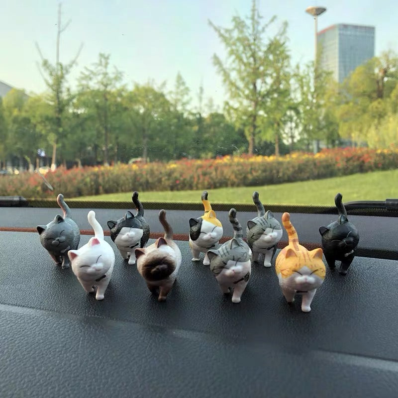 Dashboard Cute Cat Kitten Small Figures Car Decoration (9x)