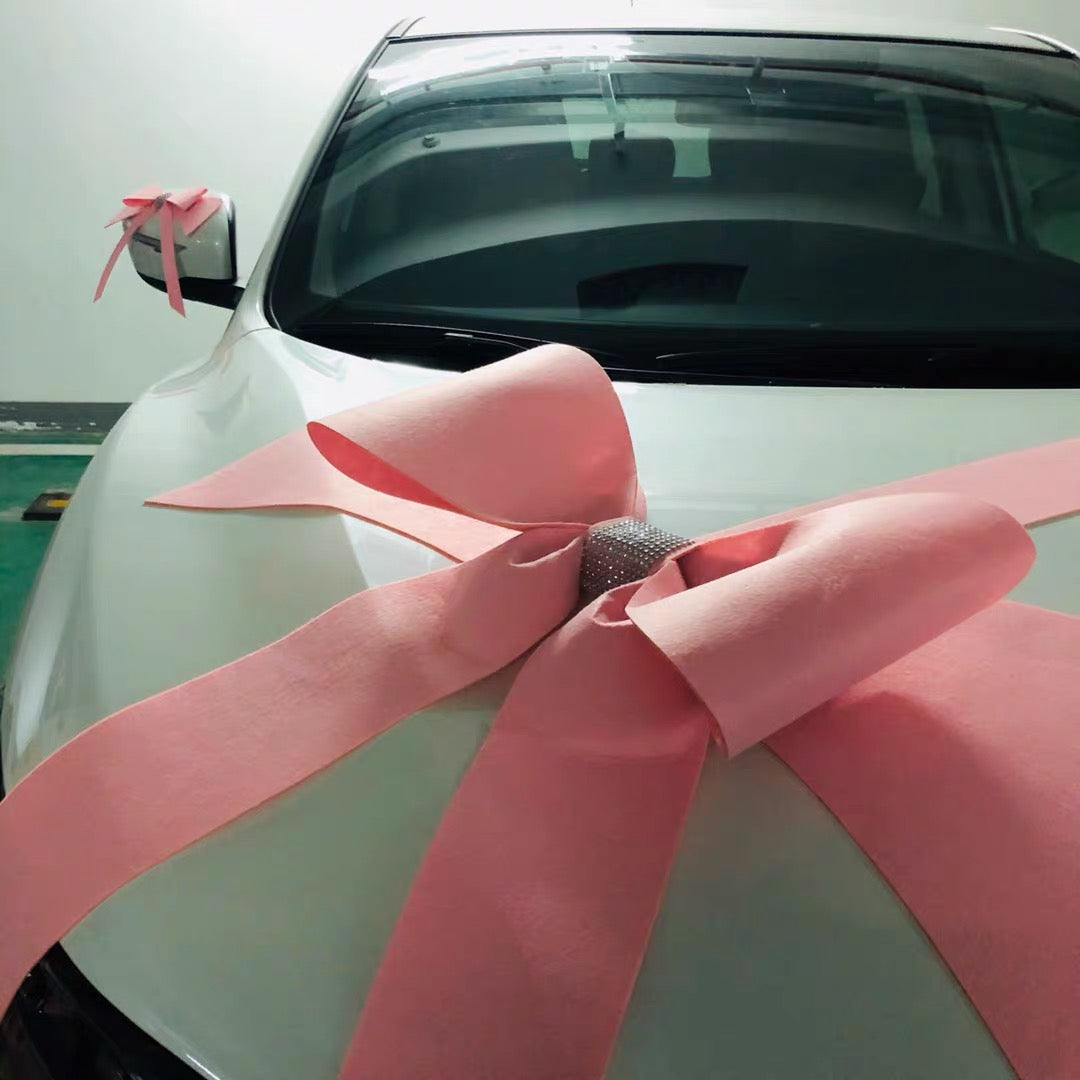 Pink Giant Car Bow