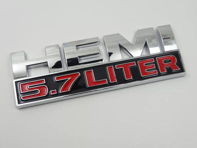 Chrysler Chrome Logo Emblem Badge Symbol 300c V8 HEMI5.7L rear sides