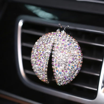 Bling Ladybug Crystal Rhinestones Car Air Vent Bling Decoration with Freshener