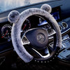 Fluffy Warm Soft Non-slip Steering Wheel Cover Mouse Ear Shape