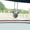 Car Bling Charm- Mouse Ear Shaped Pendants with Rhinestones