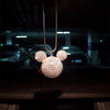 Car Bling Charm- Mouse Ear Shaped Pendants with Rhinestones