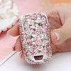 Bling Car Key Holder with Rhinestones for Chevy Buick GL8 - Pink