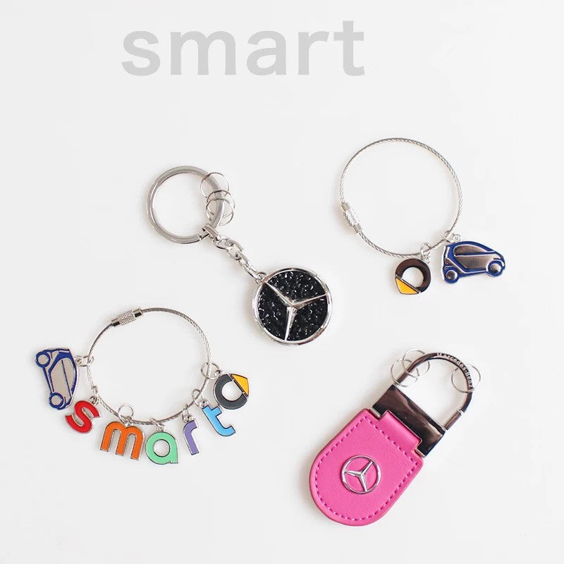 SMART Mercedes Benz Car Key Chain Keychain Key Ring Holder