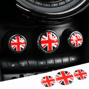 Mini Cooper AC Control Buttons 3D Crystal Decal