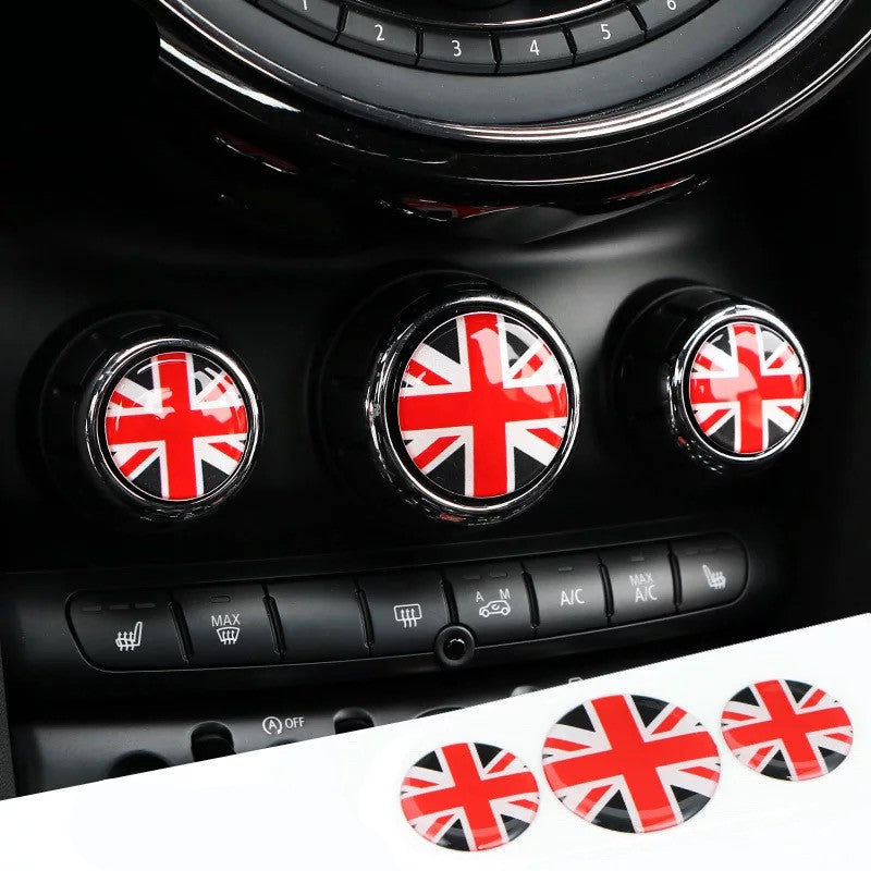 Mini Cooper AC Control Buttons 3D Crystal Decal