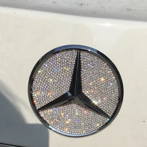 Rhinestone Bling Car Emblems,mercedes Benz 3D Emblem.only Nissan, H  Logo,lexus, Chevy Are Decal Stickers Front Grille Emblem Easy to Install 