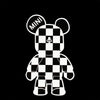 POPOBE Bear Mini Cooper Decal Cute Sticker