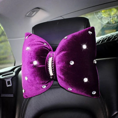 Purple Decorative Pillows for Car Head Rest - Carsoda