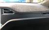 Carbon Fiber TESLA Dashboard Decoration Sticker Decal for Model X Model S (3 Pcs)