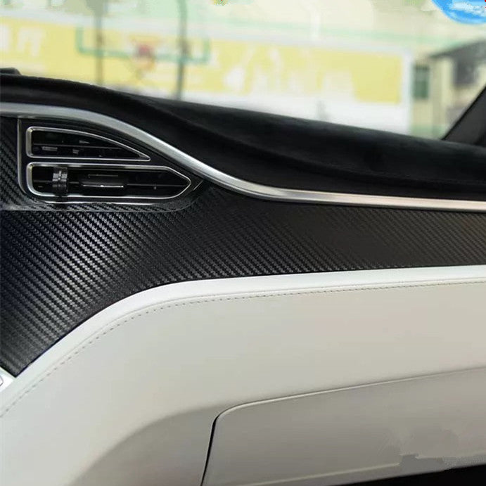 Carbon Fiber TESLA Dashboard Decoration Decal
