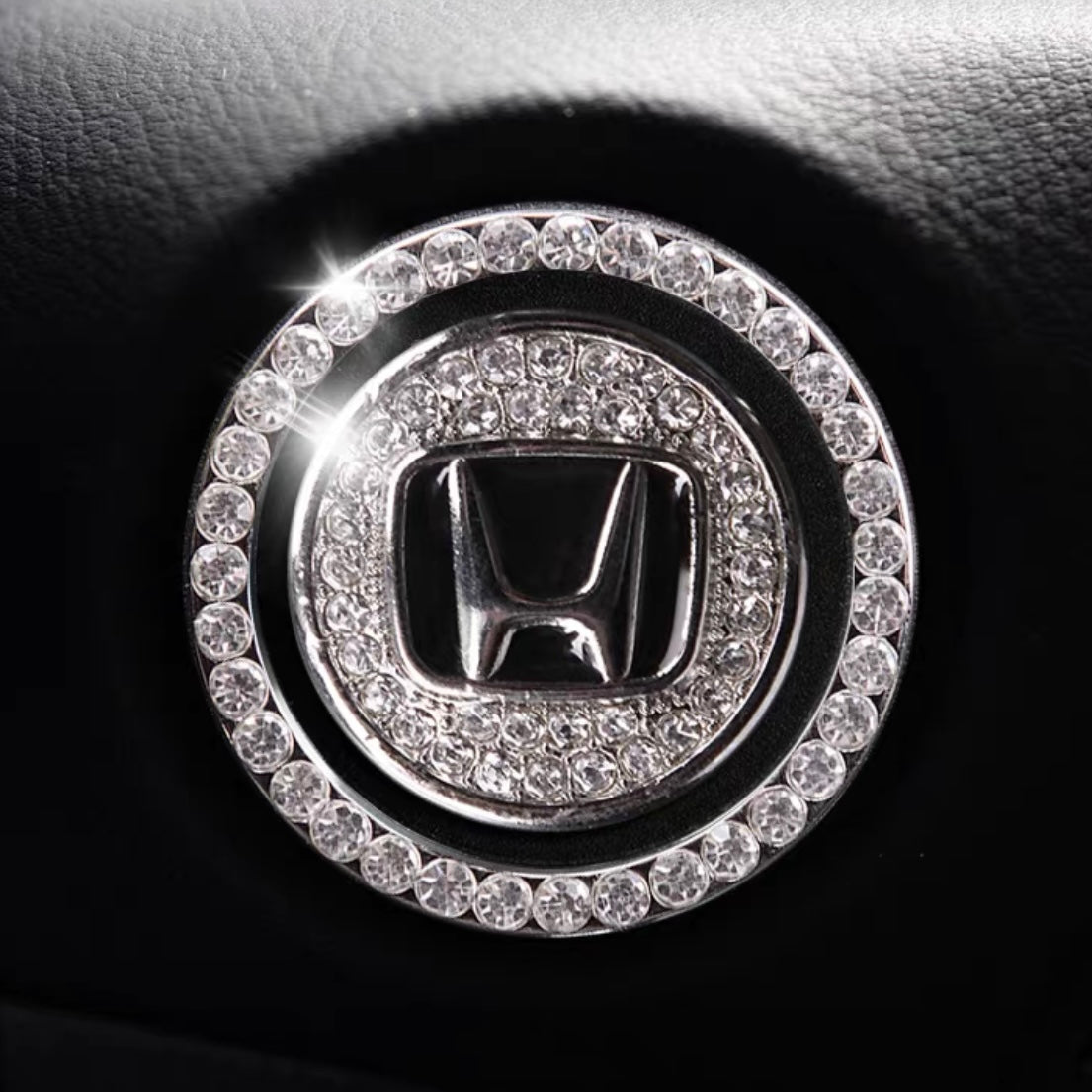 Customized Crystal Bling Ring Car Sticker Ring For Start Engine