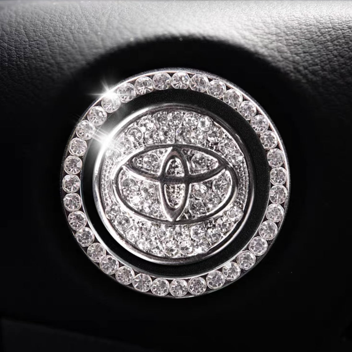 Customized Crystal Bling Ring Car Sticker Ring For Start Engine