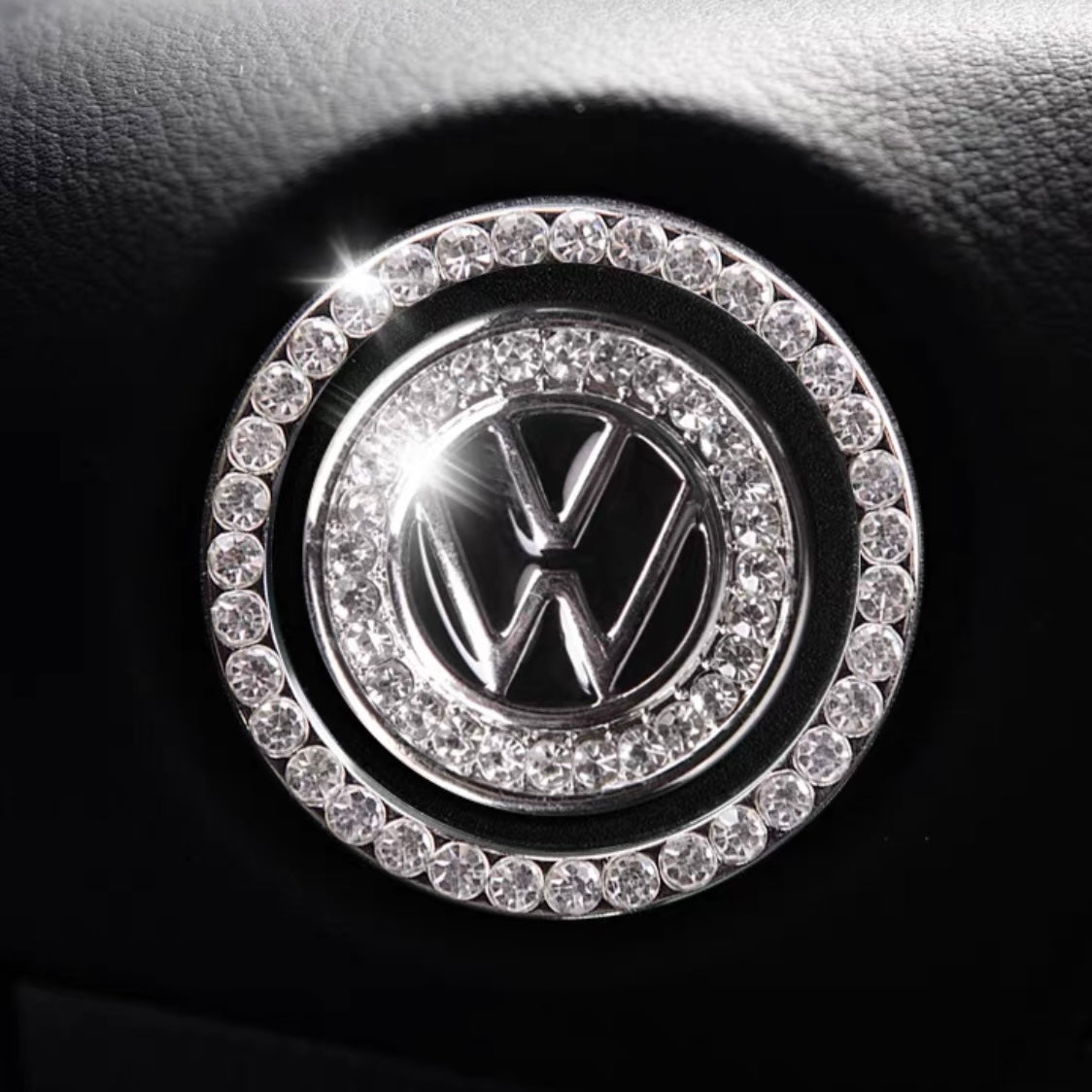 Customized Crystal Bling Ring Car Sticker Ring For Start Engine