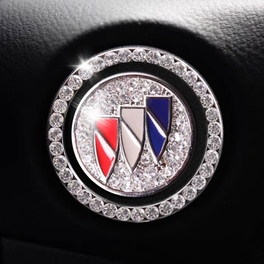 Customized Crystal Bling Ring Car Sticker Ring For Start Engine