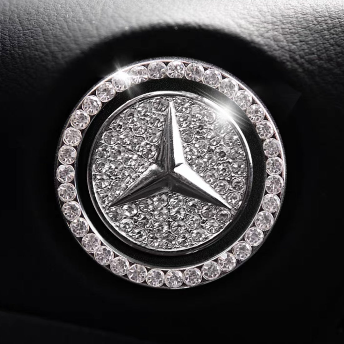 Customized Crystal Bling Ring Car Sticker Ring For Start Engine