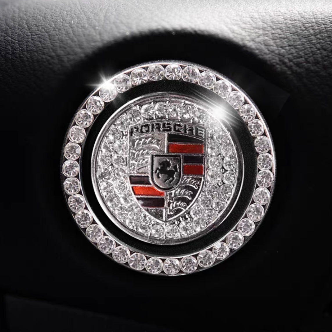 Customized Crystal Bling Ring Car Sticker Ring For Start Engine