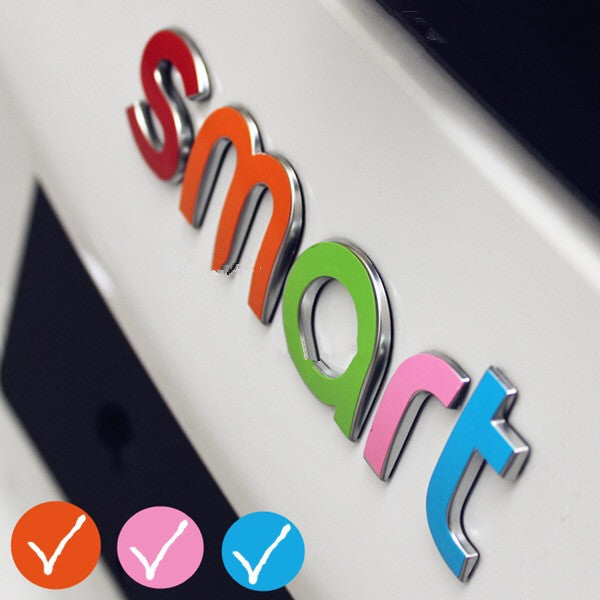 Multi-color Rainbow SMART Emblem Sticker Decal