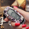 Ford Crystal Bling Car Key FOB Holder with Rhinestones - Explorer, Mondeo, Mustang and etc.