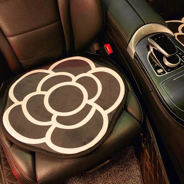 Camellia Flower Elegant Car Seat Cover Cushion Pad
