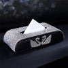 Bling Flat Car Tissue Holder Box with Swans