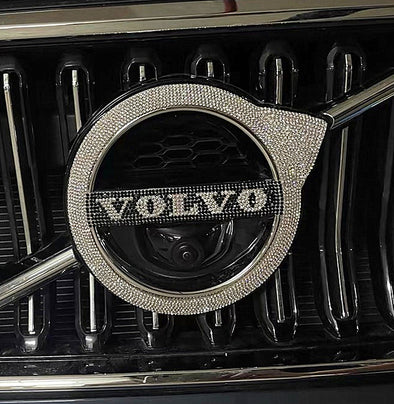 VOLVO Bling LOGO Front or Rear Trunk Letters Emblem Decals Made w/ Rhinestone Crystals XC 40 60 90 S90 XC90