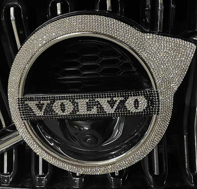 VOLVO Bling LOGO Front or Rear Trunk Letters Emblem Decals Made w/ Rhinestone Crystals XC 40 60 90 S90 XC90