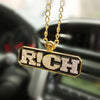 Hiphop Rich Pendant Car Mirror Hanging Charm