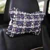 Tweed Elegant Car Accessories -Neck Pillow seatbelt cover Steering Wheel cover Rearview Mirror Center console